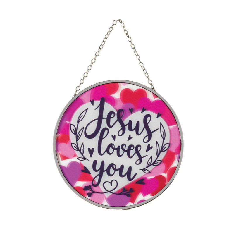 Jesus Loves Me Suncatcher