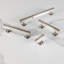 Poignée barre Woodward Collection - Poignée centrale d'armoire de 3 3/4 po nickel satiné - Quincaillerie contemporaine pour tiroirs et armoires-116641508-90927001