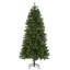 Slender Green Realistic Artificial Fir Christmas Tree-1952654956