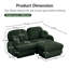 Canapé en L chenille avec repose-pieds mobile Cloud-1896949884-2124108947