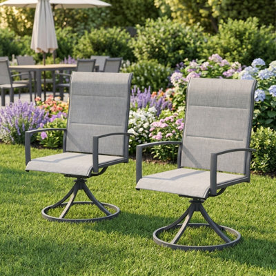 Tichelle Metal Outdoor Dining Armchair