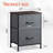 Nightstand with 2 Spacious Drawers For Bedroom, Bedside Table with Metal Frame, End Table with Storage Bins, Small Dresser For Closet, Entryway, College Dorm -1850629510-1864455694