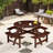 Outdoor 8 Person Picnic Table-1099434264