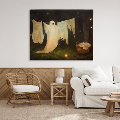 «Halloween Laundry Ghost», conception par Arlington Prints