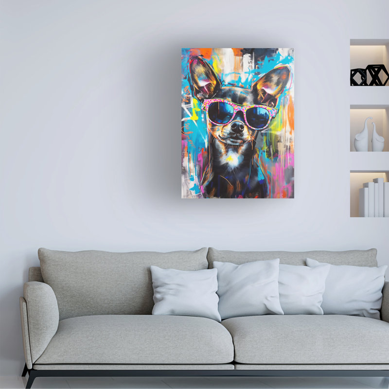 Art sur toile «Bachel Mowzu Bad Girl», H 32 po x l 24 po