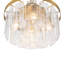 Livingon 5 - Light Tiered Drum Water Glass Chandelier-585011359