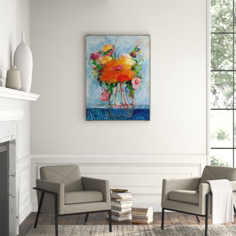 Always By Your Side Print by Susie Zolghadri, Brush Gel, 49.5" H x 37.5" W