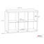 Bibliothèque de rangement décorative cubique H 30 po x l 43,98 po-16726150