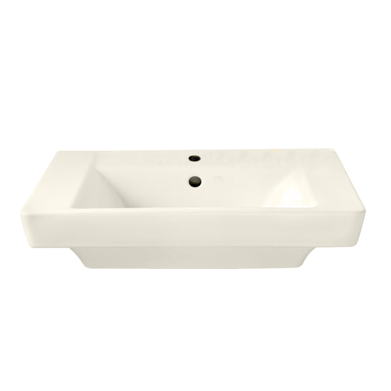 American Standard Boulevard 19'' Vitreous China Rectangular Bathroom Sink with Overflow, Single Hole, Linen