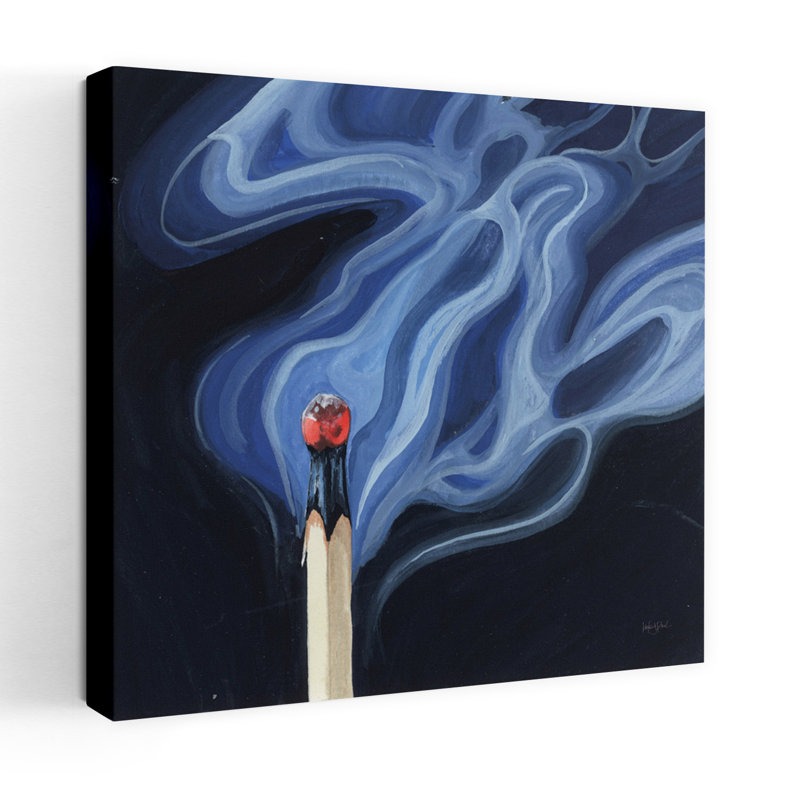 «Blowing Out A Match Ii», art contemporain, H 32 po x l 32 po