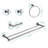 5 Piece Aluminium Towel Rack For Wall Mount - Modern Design Kitchen, Bathroom Rust, Easy Fit Bathroom, Living Room Rust-1342436655