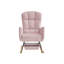 Fauteuil berçant rose