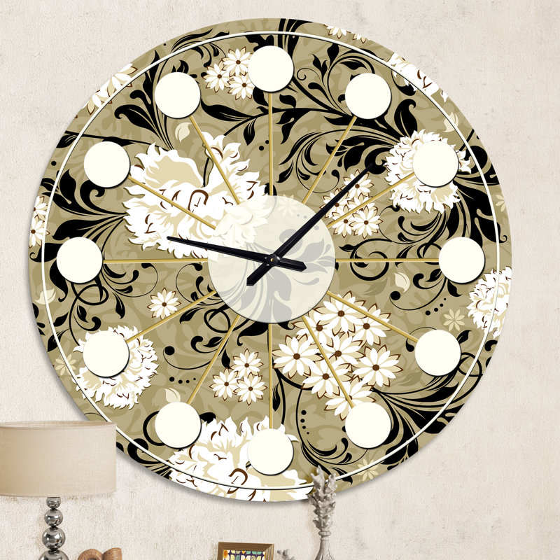 Horloge murale rétro Mid-Century, Moyenne