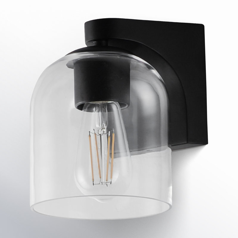 Dimmable Bath Sconce, Black