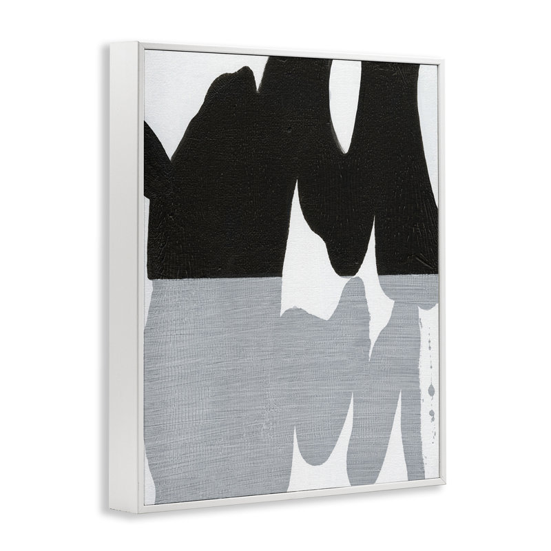 Estampe numérique noire encadrée par Jodi Fuchs, Giclée encadrée blanc bord de mer, H 30 po x l 24 po