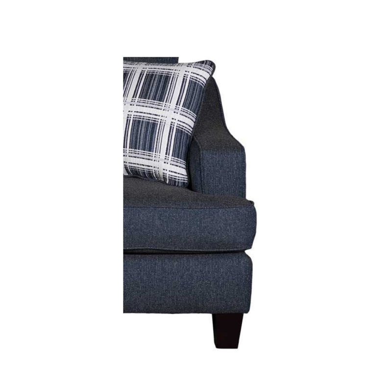 Upholstered 64'' Loveseat, Navy Blue