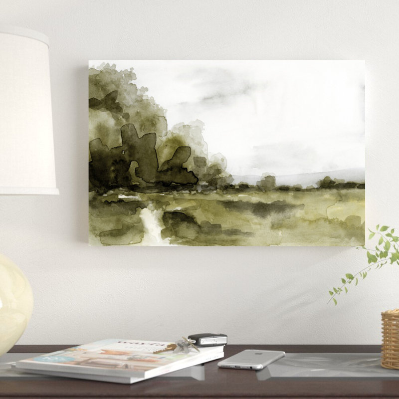 Simple Scape I par Victoria Barnes - peinture sur toile tendue, H 12 po x l 18 po