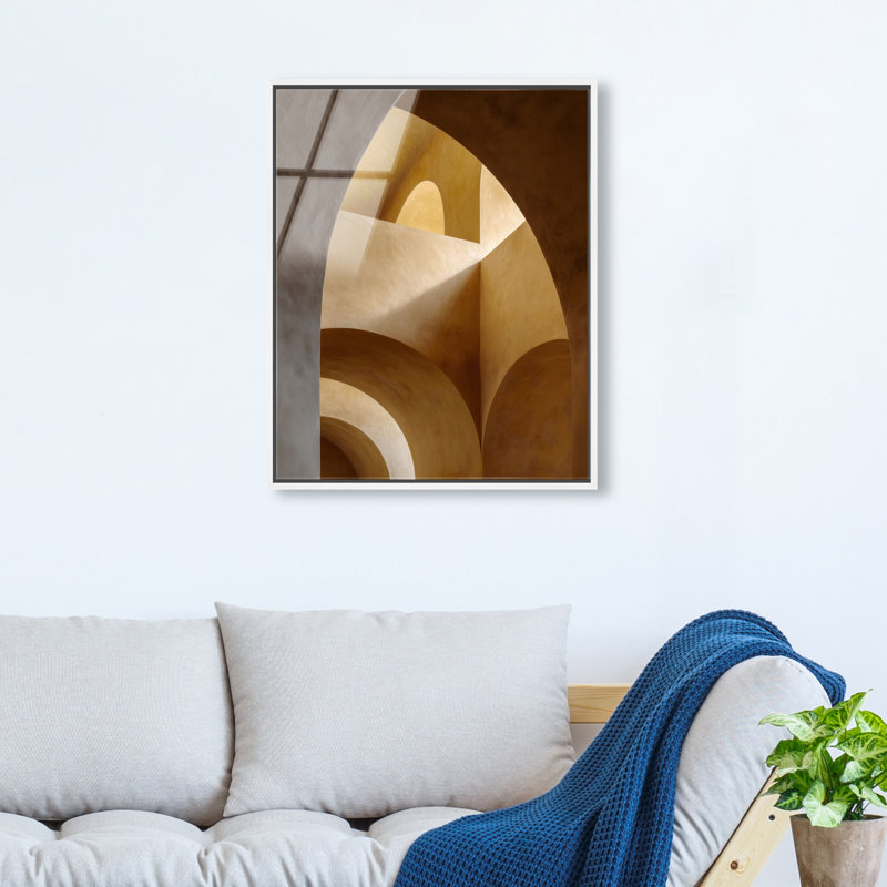 Honeyed Vaults I Print, 21"H x 17"W, White Floater Frame
