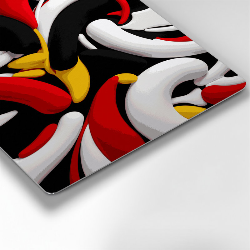 Art mural gris Biomorphic Abstraction 82