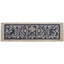 3.5" x 11.75" Marble Decorative Accent Tile in Black/Ivory/Tan