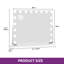 Denas Rectangle Mirror with Hooks