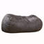 Pouf cylindrique en suède de microfibre 6,5 pi