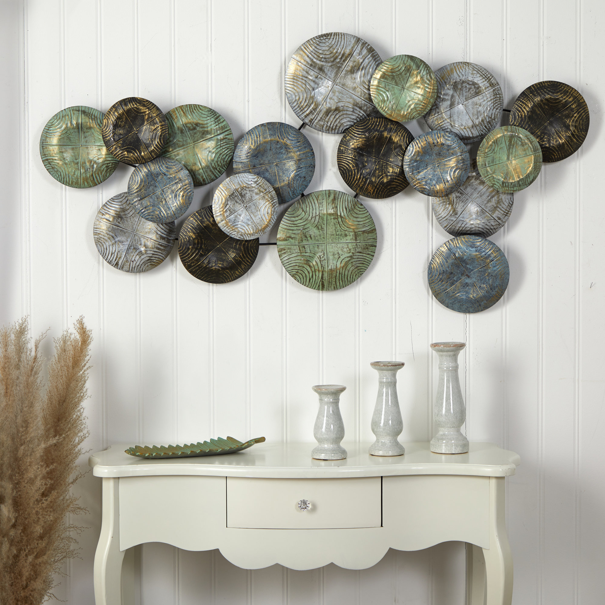 Bungalow Rose Embossed Metal Disc Wall Décor & Reviews | Wayfair