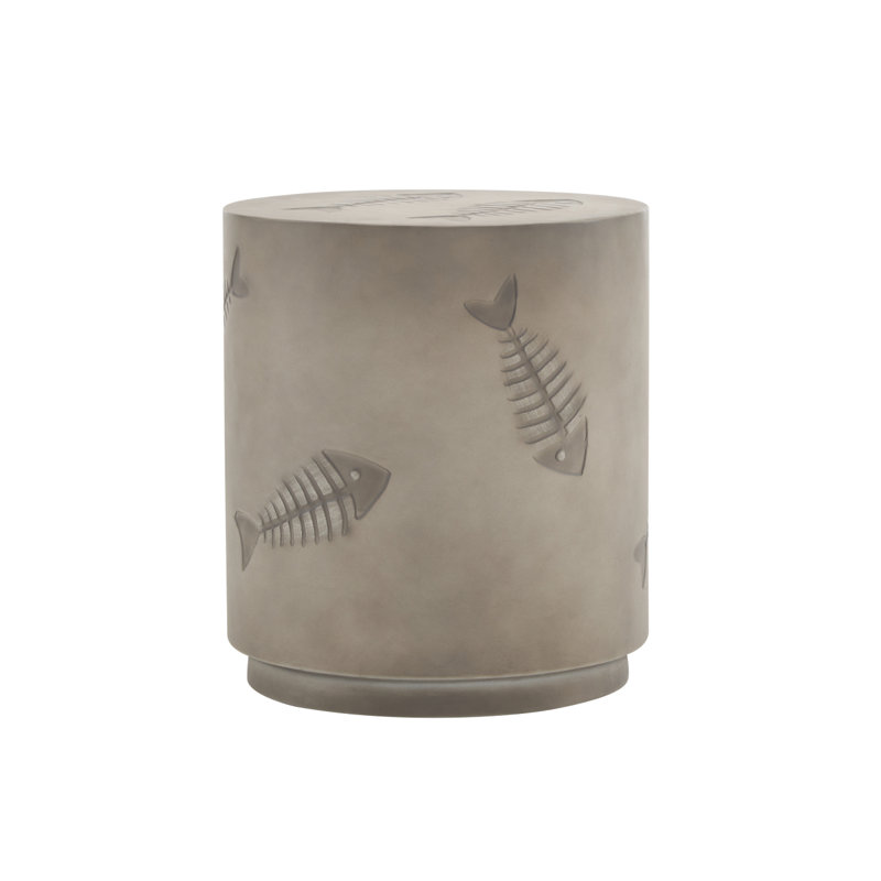 16'' MGO SIDE TABLE FISH PATTERN