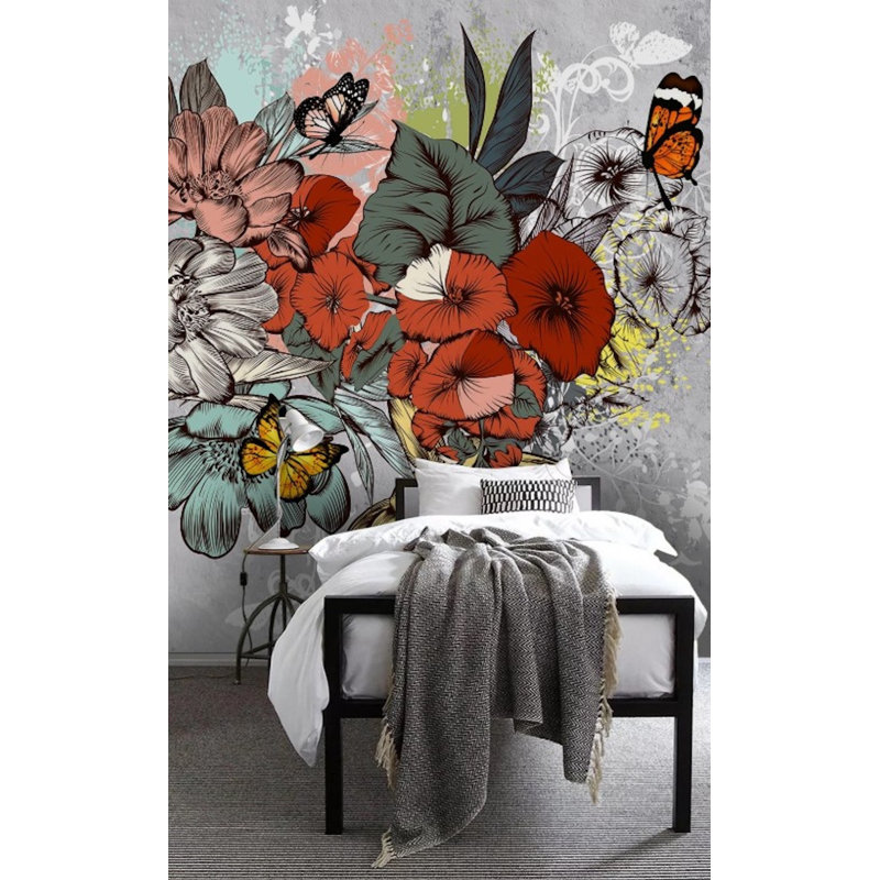 Papier peint amovible Botanic Exotic Floral, L 9 po x l 15 po