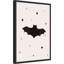 «Spooky Bat Stars» par Menina Lisboa, reproduction d'art sur toile encadrée