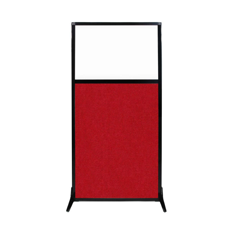 Paravent autoportant, Rouge, H 70 po x l 33 po