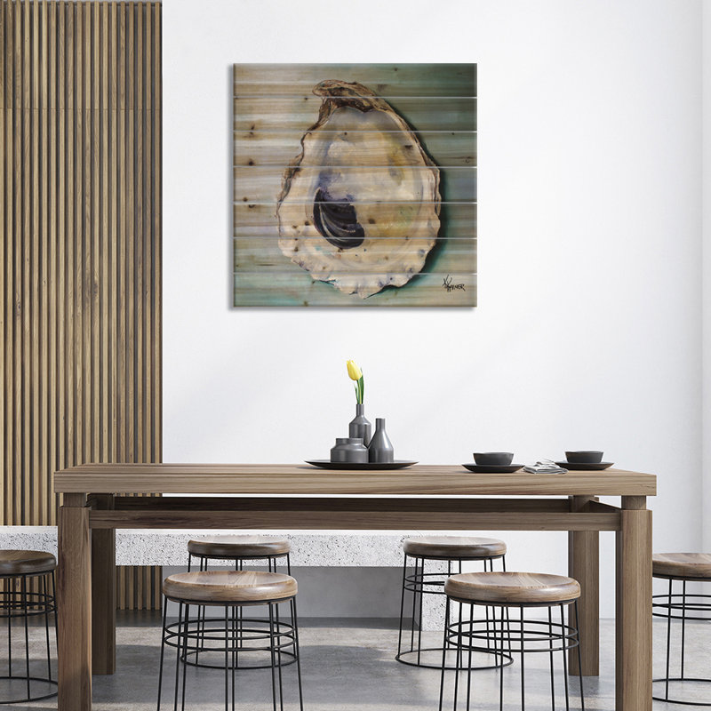 «Virginia Oyster Shell» par Kristine Kainer - peinture sur bois sans cadre