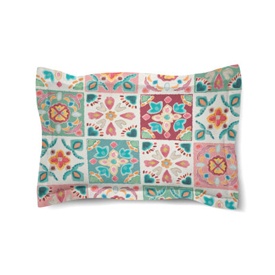 Bohemian Tiles Microfiber / Microsuede Pillow Sham