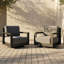 Chaise pivotante en aluminium Aden-197777266