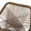 Chaise de terrasse avec coussins Melina