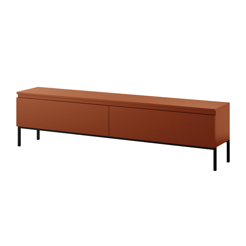 Auburntown Unfinished TV Stand for TVs up to 75", Brick Red