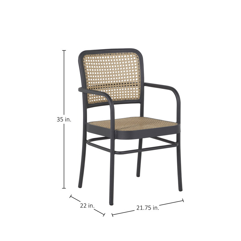 Bordeaux Patio Dining Armchair, Midnight