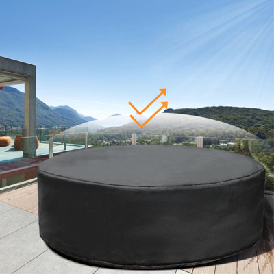 Housse pour piscine ronde 6 pi Wothsi - tissu Oxford imperméable avec cordon de serrage, s'adapte aux piscines de 6 pieds, protection robuste