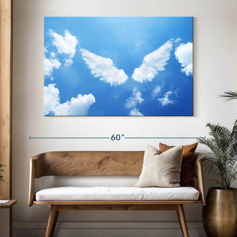 Ailes d'ange, H 34 po x l 51 po