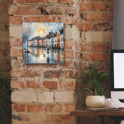 «Steet Scene 2» par Rey Klimt, art mural sur toile
