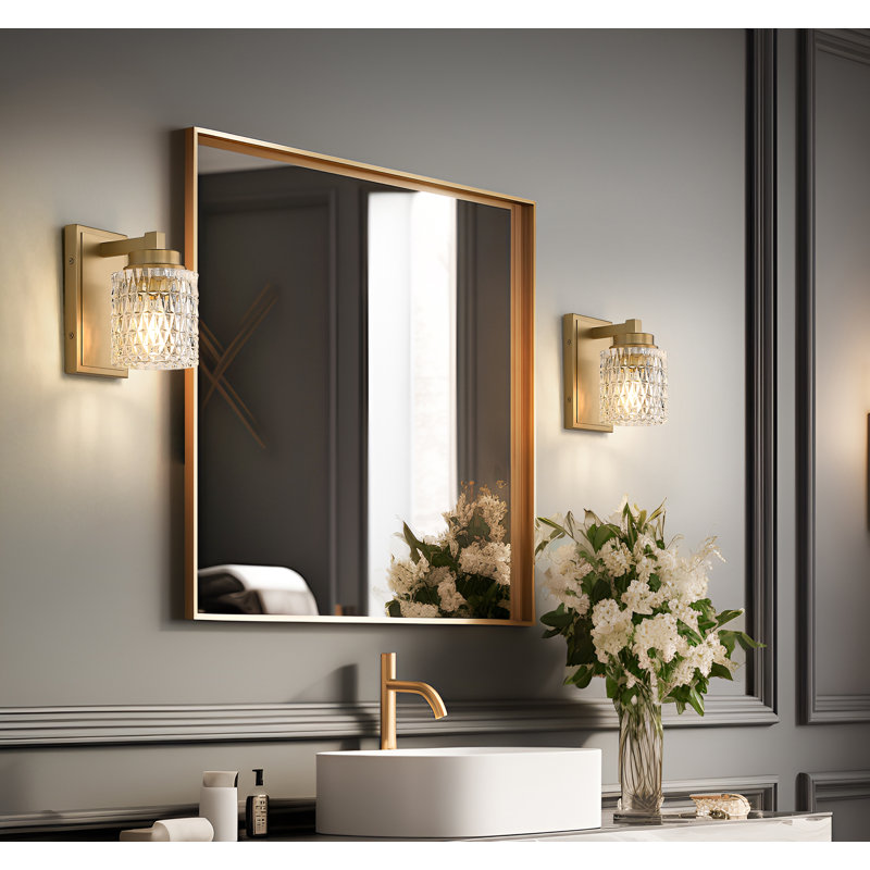 Danika 8 inch Modern Gold 1 Light Wall Sconce, Modern Gold