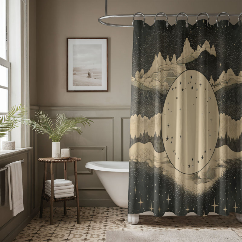 Rideau de douche Brisaida, H 74 po x l 71 po