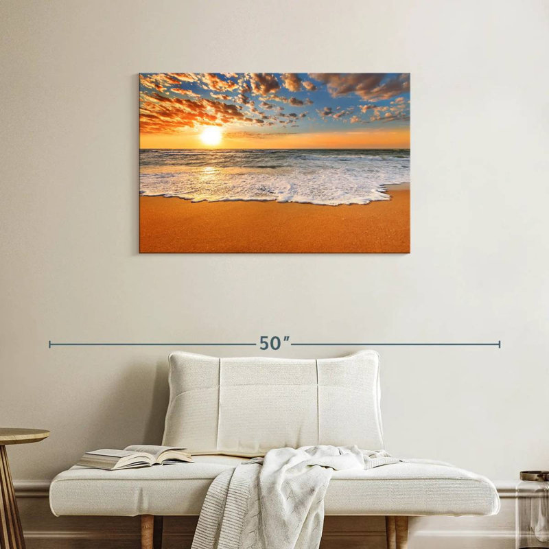 Gillard Ocean Waves Sunrise, H 24 po x l 36 po