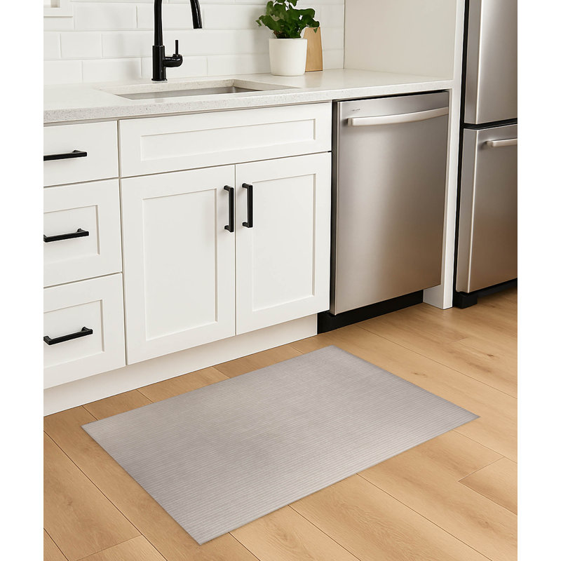 Tapis de cuisine Slat, Rectangulaire 3 pi x 5 pi, Taupe