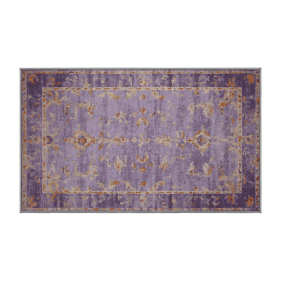 Machine Washable Brown Area Rug