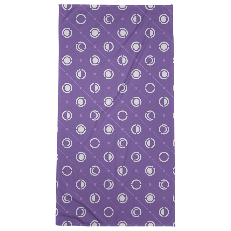 Serviette de bain Classic, Mauve foncé / gris