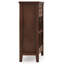 Armoire de rangement en bois brun roux Artisan