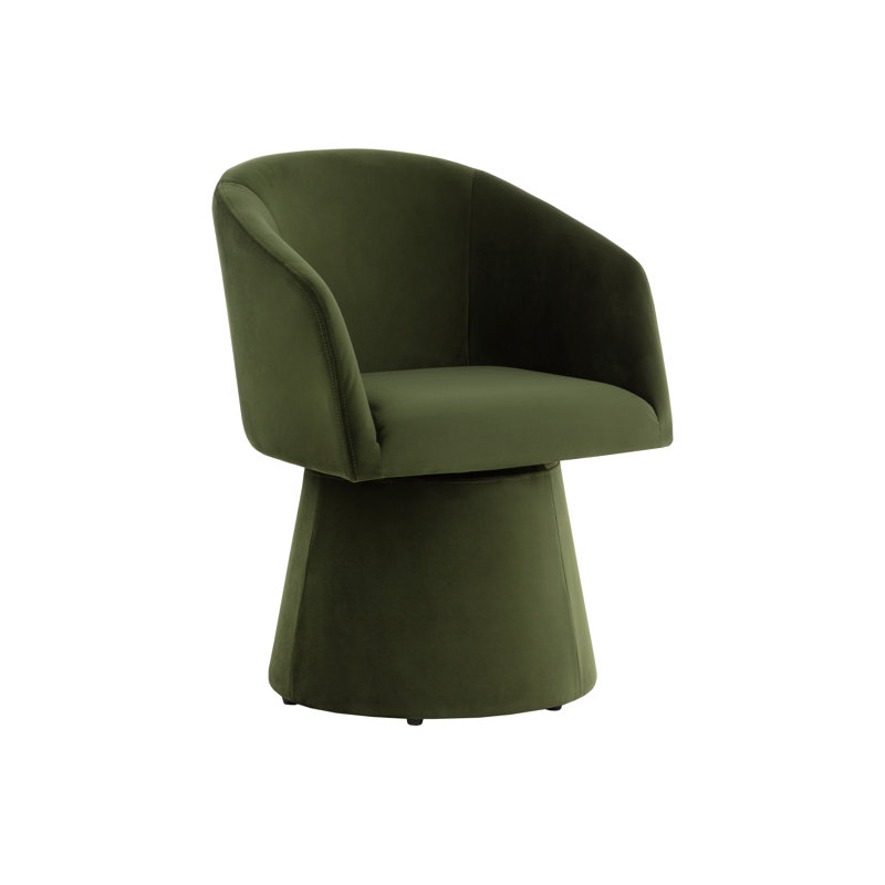 Upholstered Arm Chair, Green