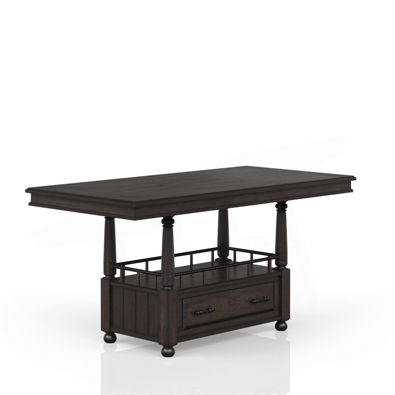 Deep Coffee Counter Height Dining Table