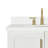 Freitas 30'' Solid Wood Single Bathroom Vanity in White with 1.5'' Pure White Quartz Top, Center, Oval Sink-267522336-267522343-199595700